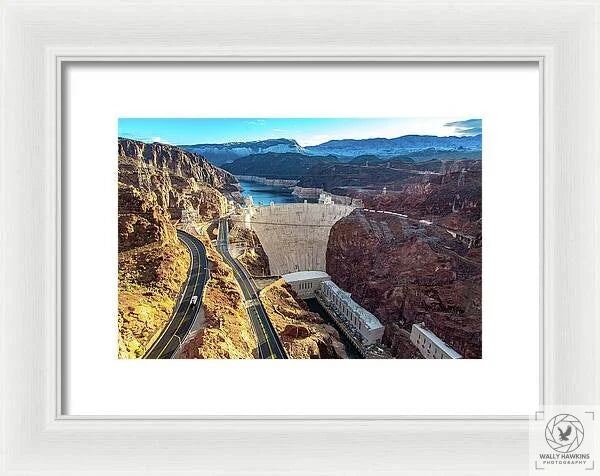 Hoover Dam Southside - Framed Print Pixels