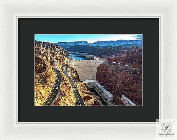 Hoover Dam Southside - Framed Print Pixels