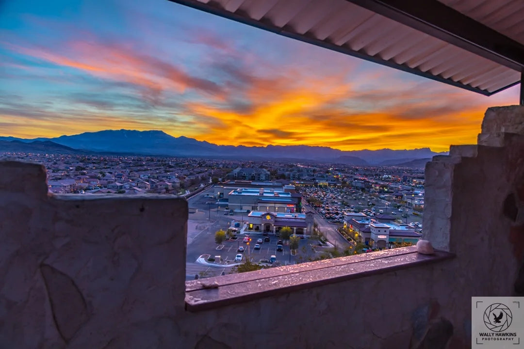 Mountain's Edge Sunset Wally Hawkins Photography