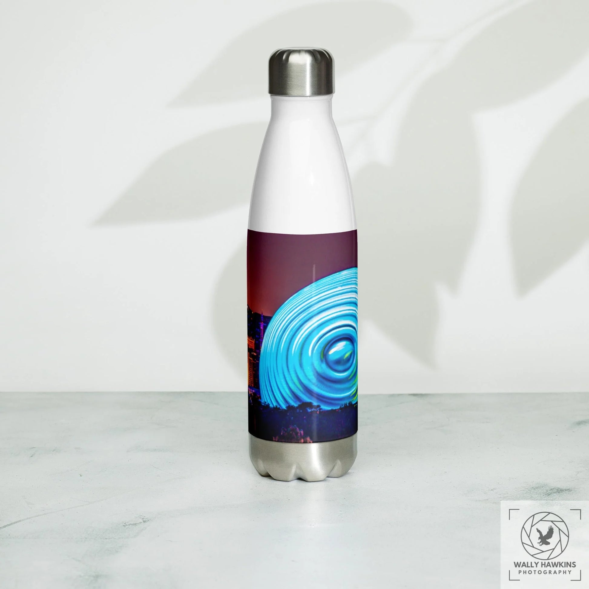 Spinning - Stainless steel water bottle Wally Hawkins Photography