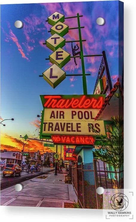 Travelers Motel - Acrylic Print Pixels