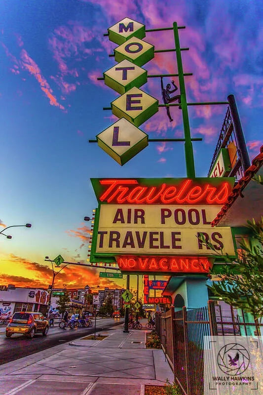 Travelers Motel - Art Print Pixels