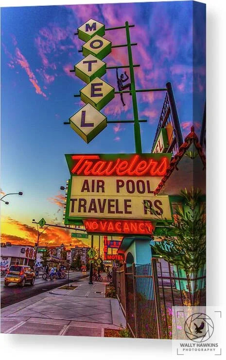 Travelers Motel - Canvas Print Pixels