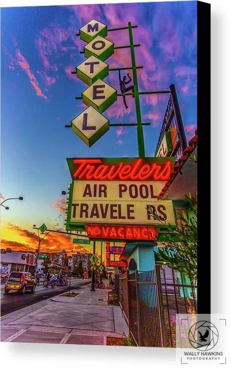 Travelers Motel - Canvas Print Pixels