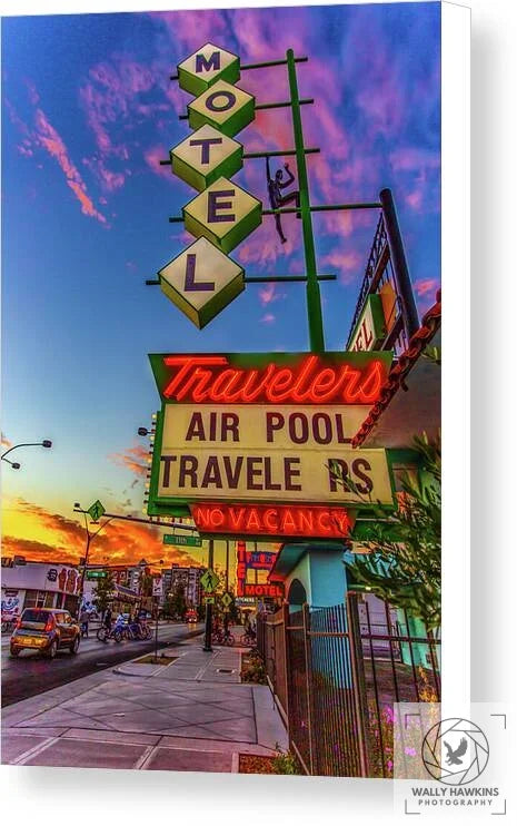 Travelers Motel - Canvas Print Pixels